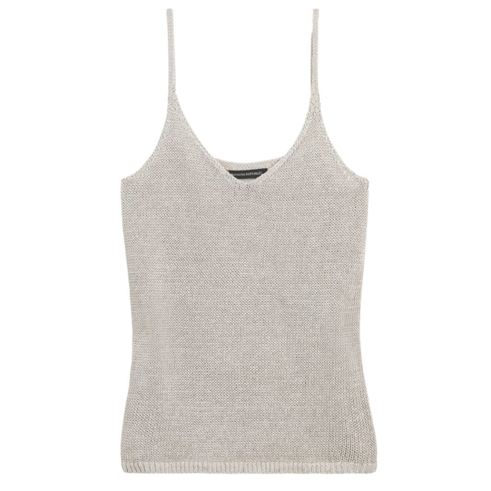 Banana Republic Linen-Blend Cropped Sweater Tank